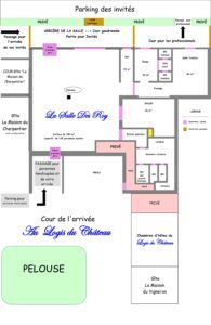 Plan de la salle de mariage et de réception
